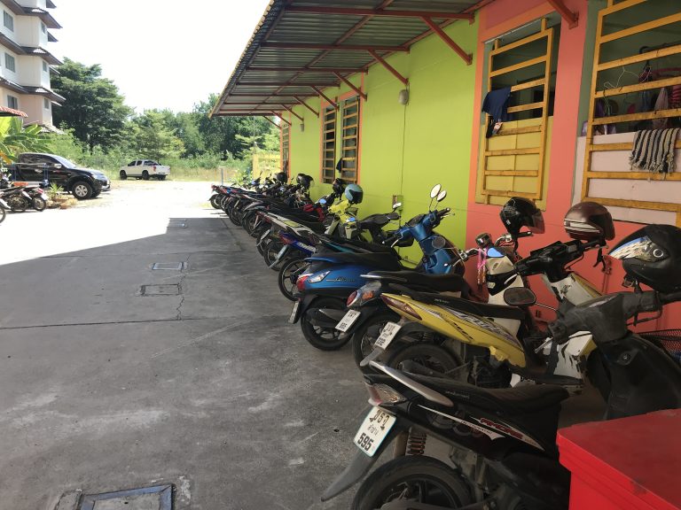 Motorcycle parking area · Full House Ayutthaya
