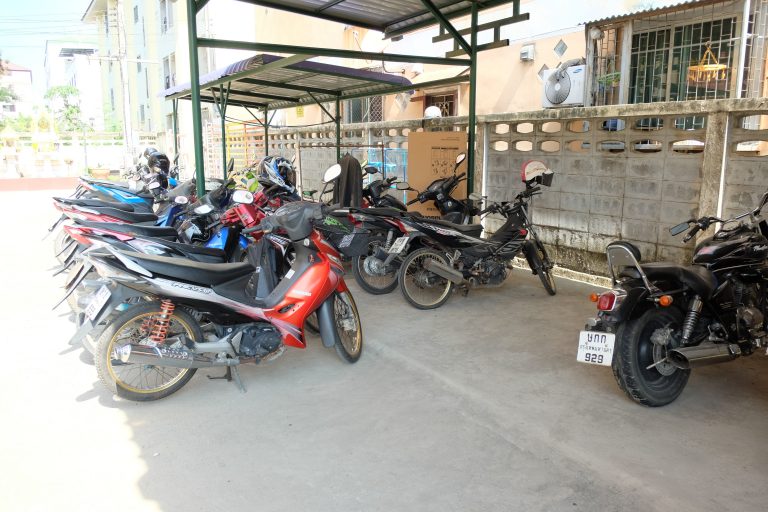 Motorcycle parking area · Full House Ayutthaya